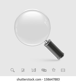 magnifying glass vector icon xxl