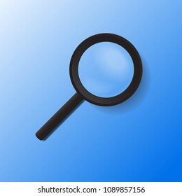 Magnifying glass vector illustration.