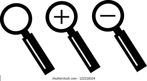 Magnifying glass. Vector illustration.