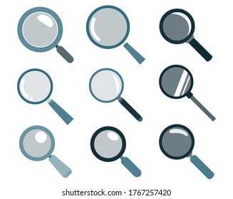Magnifying glass vector illustration, loupe　, 　icon