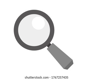 Magnifying glass vector illustration, loupe　, 　icon