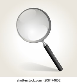 Magnifying glass, vector illustration
