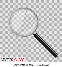 Magnifying glass vector illustration