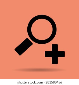 Magnifying glass. Vector illustration