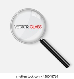 Magnifying glass vector illustration