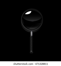Magnifying glass, Vector illustration.