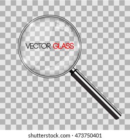 Magnifying glass vector illustration