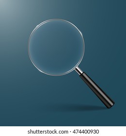Magnifying glass vector illustration