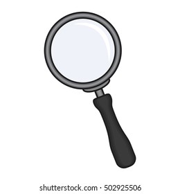 Magnifying glass vector illustration