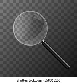 Magnifying glass vector illustration