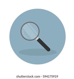 Magnifying glass vector illustration