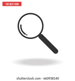 Magnifying glass, Vector illustration.