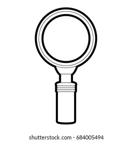 magnifying glass vector illustration