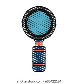 magnifying glass vector illustration