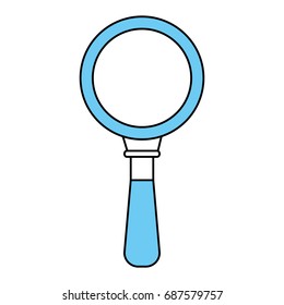 magnifying glass vector illustration