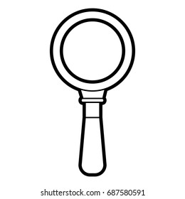 magnifying glass vector illustration