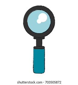 magnifying glass vector illustration