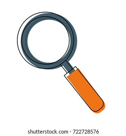 magnifying  glass vector illustration