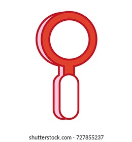 magnifying glass vector illustration
