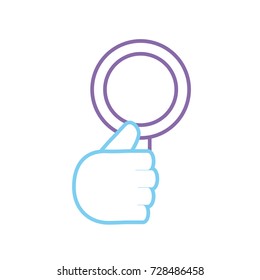 magnifying glass vector illustration