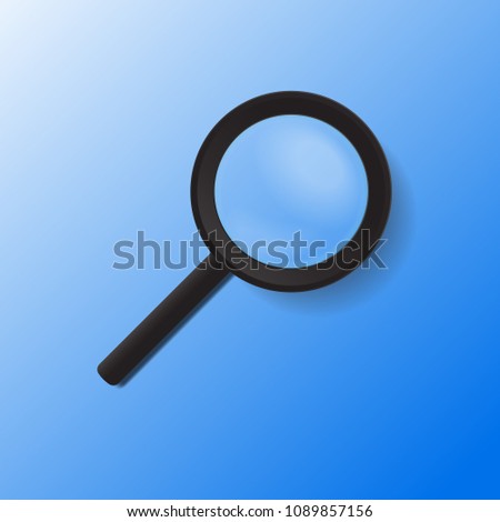 Magnifying glass vector illustration.