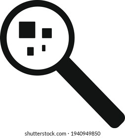 Magnifying glass vector illustration. Can be used for print, wallpaper, banner, presentation, etc.