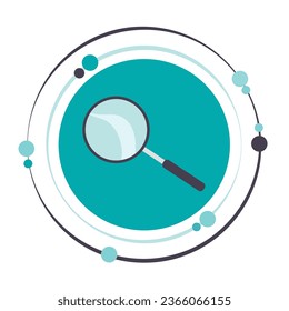 Magnifying glass vector illustration graphic icon symbol