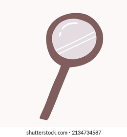 magnifying glass. Vector illustration in hand draw style