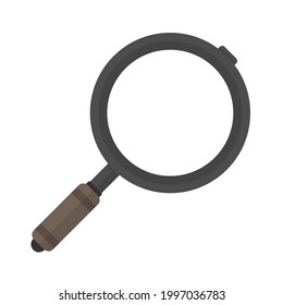 Magnifying glass vector illustration, high quality flat design illustration. 