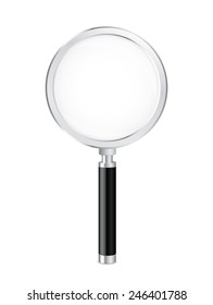 Magnifying glass vector illustration with very easy in change colors and applying