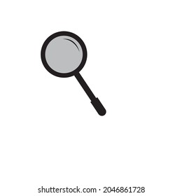 magnifying glass vector image or minimalist illustration