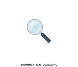 Magnifying glass vector isolated icon. Emoji illustration. Magnifying glass vector emoticon