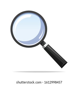 Magnifying glass vector isolated illustration