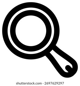 Icono de línea de Vector de lupa en negrita