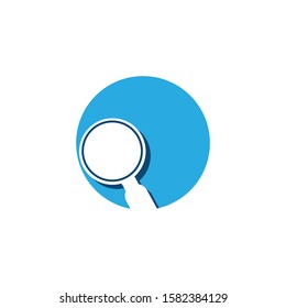 magnifying glass vector logo template Clean and modern style designs, discovery, find business. 