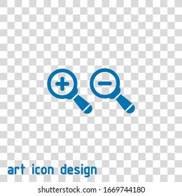 vectorial de vidrio de aumento sobre fondo blanco