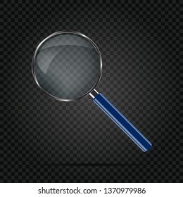 Magnifying glass vector. Realistic vector.