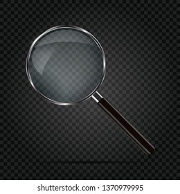 Magnifying glass vector. Realistic vector.