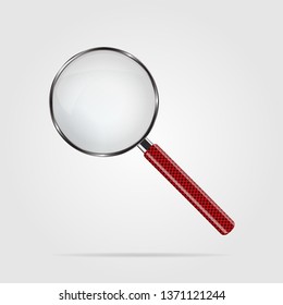 Magnifying glass vector. Realistic vector.