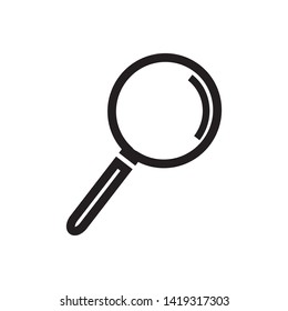 magnifying glass vector simple design