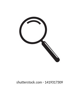 magnifying glass vector simple design