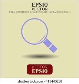 Magnifying glass vector symbol