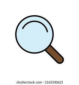 vectores de vidrio de aumento para presentación de iconos de símbolo del sitio web