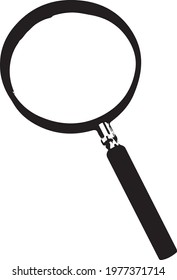 magnifying glass vectorel draw handglass
