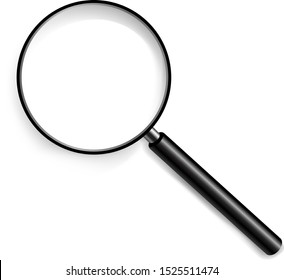 Magnifying Glass In White Background 