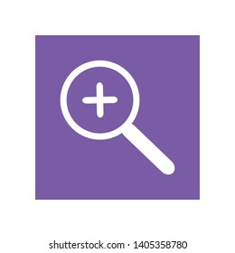 Magnifying Glass and Zoom Icon