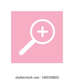 Magnifying Glass and Zoom Icon