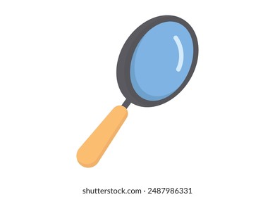 magnifying glasses flat icon, serach, investigation concept.