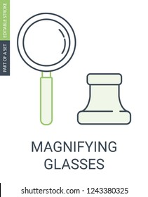 Magnifying glasses icon