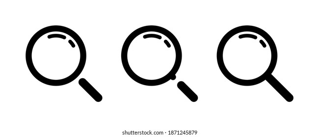 Wunderbare Brillen, einzelne Vektorsymbole. Suchsymbol, Vektorgrafik